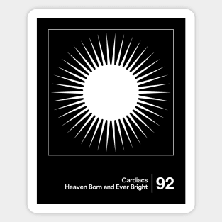 Cardiacs / Minimalist Style Graphic Design Sticker